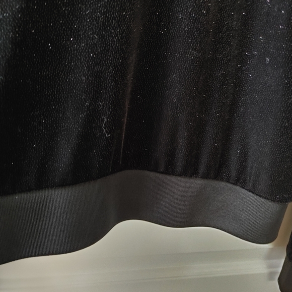 ✨Juicy Couture Black Sparkly Velour Crop Jacket ~ Size L - Picture 10 of 12